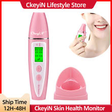 CkeyiN LCD Display Body Skin Analyzer Moisture Oil Water Tester Meter Health Monitor Face Care Skin Tools Tester Moisture 2024 - buy cheap