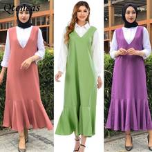 Vestido Hijab musulmán Eid Mubarak Dubai Abaya para mujer, vestidos africanos de Turquía, India, caftán, bata larga, ropa islámica 2024 - compra barato