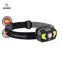 Фонарь КОСМОС KocHuntHelper5W, 3Вт ХРЕ светодиод, 2*2Вт СОВ диоды, красный светодиод