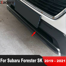 Car Front Bottom Bumper Cover Trim For Subaru Forester SK 2019 2020 2021 ABS Chrome Front Lower Grille Protector Strip Sticker 2024 - buy cheap