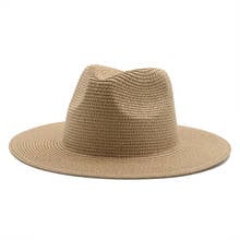 Chapéus de sol, chapéus masculinos e femininos de verão, aba larga, chapéus de palha de panamá, chapéu de palha de proteção casual para sol 2024 - compre barato