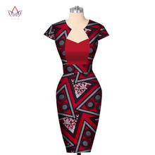 New BintaRealWax African Dresses for Women Summer Woman Party Dress Sleeveless Sheath Dashiki Print Sexy Africa Clothing WY110 2024 - buy cheap