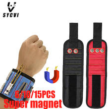 15 pcs Powerful Magnet Magnetic Wristband Small Parts Tool Kit Electrician Tool Kit Screw Tool Kit Magnetic Suction Tool Kit 2024 - buy cheap