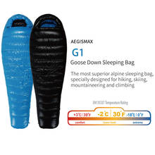 AEGISMAX G1-saco de dormir ultraligero para adultos, para exteriores, 800FP, plumón de ganso blanco, para primavera y otoño 2024 - compra barato