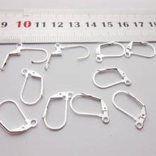20/50/100PCS Jewellery 925 Silver Copper  Handmade Beadings Findings Earring Settings Hooks Leverback Earwire Fittings 10x18mm 2024 - buy cheap