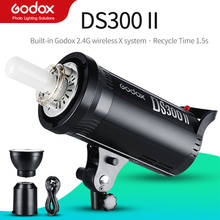 Godox ds300ii 300ws gn58 bowens montagens estúdio flash estroboscópio fotografia estúdio flash para fotografia profissional 2024 - compre barato