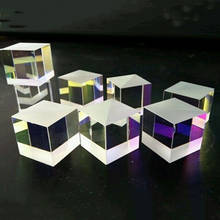 Prisma de vidro óptico com defeito, prisma multicolorido de cruz dicrônica para decoração de festa, ensino de física e ciências com 200 peças 2024 - compre barato