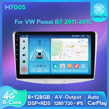 Autorradio con Gps para coche, reproductor Multimedia con Android 10, 2DIN, salida de vídeo, para Volkswagen Passat B6 B7/Magotan CC 2011-2015 2024 - compra barato