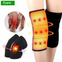 Tcare 1 Pair Tourmaline Self-Heating Knee Leggings Brace Support Magnetic Therapy Knee Pads Adjustable Knee Massager Health Care 2024 - buy cheap