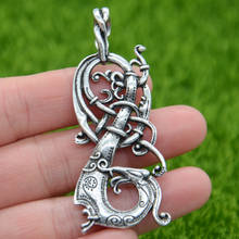 Nostalgia The Ringerike Dragon Pendant Necklace Viking Scandinavian Norse Pagan Knot Charms Jewelry 2024 - buy cheap