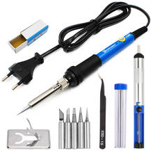 Electric Soldering Iron 110V / 220V 60W Temperature Adjustable Mini Handle Heat Pencil Solder Station With Tips Stand Wire Tools 2024 - купить недорого