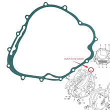 Прокладка крышки сцепления мотоцикла для Suzuki DR250 SES 1990-1995 DR350 S SE SET 1990-1999 11482-14D03 2024 - купить недорого