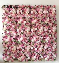 Silk Rose Flower Wall Artificial Flowers DIY Wedding Wall Decor Photography Backdrops Baby Shower Hair Salon Background 40x60cm 2024 - купить недорого