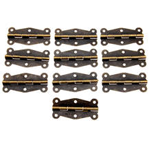 10Pcs Antique Bronze Cabinet Hinges Furniture Fittings Small Wooden Gift Box Hinge Fitting for Furniture Hardware+Srews 51x24mm 2024 - buy cheap