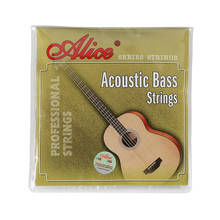 Alice A616-L A618-L Acoustic Bass Strings Full Set 4 Strings  Steel Hexagonal Core Coated Copper Alloy Wound Silver Ball-End 2024 - buy cheap