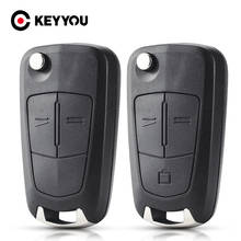 Keyyou-capa dobrável para chave de carro, compatível com opel vauxhall, astra, corsa, zafira e vectra 2024 - compre barato