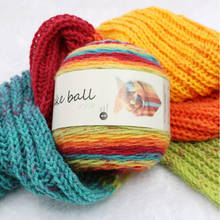 Jx001-fio de lã colorido de 3 camadas, penteado, macio, para tricô, bebê, cachecol, fio de algodão, 200g/bola 2024 - compre barato