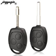 jingyuqin Remote Key Shell for Ford Focus Fiesta Mondeo C MAX Fusion Transit HU101 Fo21 Blade Key Fob Case 3 Buttons  2024 - buy cheap