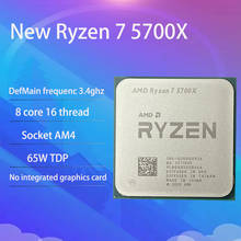 New AMD Ryzen 7 5700X R7 5700X 3.4 GHz Eight-Core 16-Thread CPU Processor 7NM L3=32M 100-000000926 Socket AM4 No Fan 2024 - buy cheap