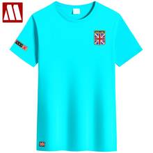 2022 New Style Embroidered Flag T Shirts Men Designer Clothes Vintage Military O Neck Tshirts Fit Tops Fashion British Tee Shirt 2024 - buy cheap