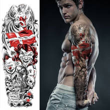 Waterproof Temporary Tattoo Sticker Snake Medusa Greek Mythology Roman Soldier Full Arm Fake Tatto Flash Tatoo for Men Women 2024 - buy cheap