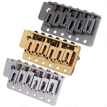 A Set of Electric Guitar Bridge Tremolo Guitar Strings Bridge 6 Saddle Hardtail Bridge Musical Instrument Accessories 2024 - buy cheap