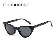 COOYOUNG Cat Eye Sunglasses Women Brand Design Vintage Clear Sunglasses Sexy Ladies Sunglasses Female Oculos Cateye UV400 2024 - buy cheap