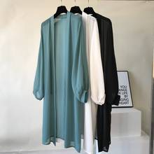 Blusas largas de estilo Kimono para mujer, Rebeca de manga farol para vacaciones y playa, ropa Coreana de talla grande, ropa de verano, 2021 2024 - compra barato