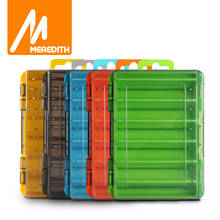 MEREDITH Convenient Sided Fishing Tackle Box 12 Compartments Bait Lure Hook Storage Box Fishing Accessories Plastic Storage Case 2024 - купить недорого