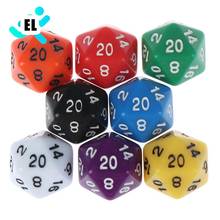 Dados D20 para juegos de mesa, dados digitales acrílicos, efecto de 20 caras, colores vivos, accesorios para juegos de mesa, 1 unidad 2024 - compra barato