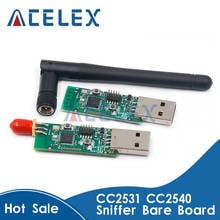 Беспроводной Zigbee CC2531 CC2540 Sniffer голая плата протокол пакета анализатор модуль USB интерфейс ключ захвата Пакет модуль 2024 - купить недорого