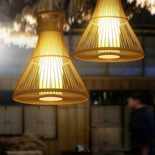 Bamboo Wicker Rattan Pendant Light Fixture Southeast Asia Hanging Lamp Luminaire Lustre Design for Dining Table Room Restaurant 2024 - buy cheap