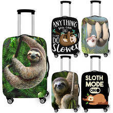 Funny Slow Sloth Print Luggage Cover for Travelling Anti-dust Suitcase Covers Elastic Trolley Case Protective Cover 2024 - buy cheap