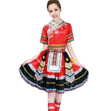 Dancing Costume Girl Women miao hmong traditional clothing Ancient Traditional Dance Chinese Dress Miao Hmong Clothes Set 2024 - buy cheap