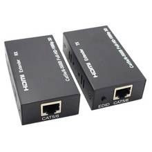 Compatible con HDMI extensor Cat5e, Cat 6, Ethernet IP TCP señal HDMI a Lan convertidor 1080p 3D HDMI receptor transmisor TX RX 60M 2024 - compra barato