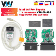 mini vci For Toyota TIS Techstream V16.20.023 minivci FTDI For J2534 Auto Scanner OBD OBD2 Car Diagnostics cable MINI-VCI Cable 2024 - купить недорого