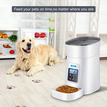 Alimentador automático para mascotas, dispensador de comida para perros con alarma de distribución, grabadora de voz, temporizador programable, alimentador para gatos de hasta 6 comidas, 4L 2024 - compra barato