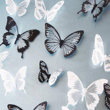 18pcs/lot 3d Effect Crystal Butterflies Wall Sticker Beautiful Butterfly for Kids Room Wall Decals Home Decoration on The Wall 2024 - buy cheap