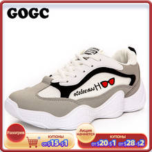 GOGC-zapatillas de deporte de plataforma para mujer, zapatos planos de primavera, slipony, informales, G658 2024 - compra barato
