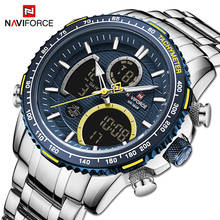 NAVIFORCE Men Watch Top Luxury Brand Big Dial Sport Watches Mens Chronograph Quartz Wristwatch Date Male Clock Relogio Masculino 2024 - купить недорого