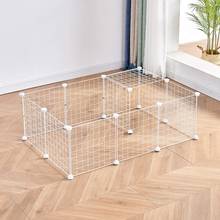 DIY Pet Playpen Metal Portable Dog Playpen for Small Animal Fence  Indoor/outdoor for Puppy, Rabbit, Bunny, Guinea Pigs (White) 2024 - buy cheap