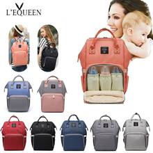 Lequeen Fashion Mummy Maternity Nappy Bag Large Capacity Nappy Bag Travel Backpack Nursing Bag for Baby Care Women's Fashion Bag 2024 - купить недорого