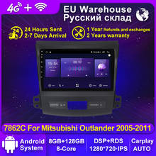 Radio con GPS para coche, dispositivo con Android 10, 6G + 128G, QLED, Carplay, para Mitsubishi Outlander xl 2 CW0W 2005-2011, Peugeot 4007, Citroen c-crosser 2024 - compra barato