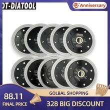 DT-DIATOOL 10pcs/pk Dia 105mm/4inch Premium Diamond Cutting Discs X Mesh Turbo Rim Segment Saw Blades For Ceramic Tile Marble 2024 - buy cheap