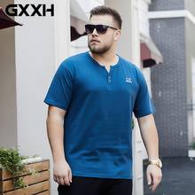 Plus Size M~4XL 5XL 6XL 7XL 8XL Cotton Men T Shirts Big Tall Man Oversized Solid Color Male Large Size Summer Short-sleeved Tee 2024 - buy cheap