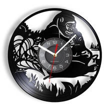 Jungle Monkeys Vinyl Record Wall Clock Vintage Safari Animal Art Gift For Kids Baby Nursery Children Room Decor Wall Clock Watch 2024 - buy cheap