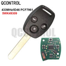 QCONTROL 5wk49309 Remote key 72147-TAO-W2 3 button 433.9 Mhz 46 Electronic Chip for Honda Accord 2008 kigoauto 2024 - buy cheap