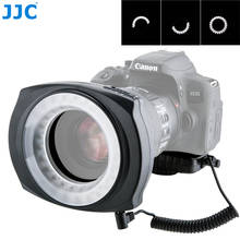 Кольцевой светодиодный светильник JJC для камеры Canon 5D3 5DS 5D4 80D 77D 800D Nikon D7200 D750 2024 - купить недорого