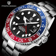 PAGANI DESIGN New Luxury Men Mechanical Wristwatch Stainless Steel GMT Watch Top Brand Sapphire Glass Men Watches reloj hombre 2024 - buy cheap