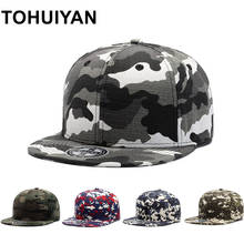 Tohuiyan boné camuflado masculino, militar snapback chapéus ao ar livre caça tática bonés 100% algodão hip hop para mulheres 2024 - compre barato